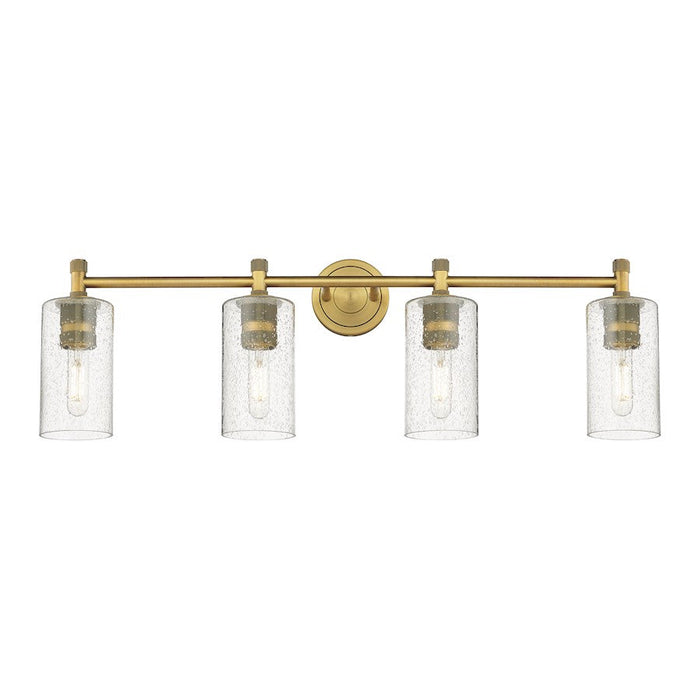 Innovations Lighting Crown Point 4-Lt 7" Bath, BB/SG - 434-4W-BB-G434-7SDY