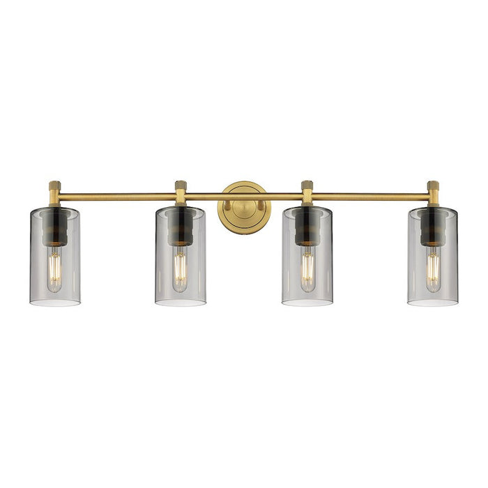 Innovations Lighting Crown Point 4-Lt 7" Bath, BB/PSG - 434-4W-BB-G434-7SM