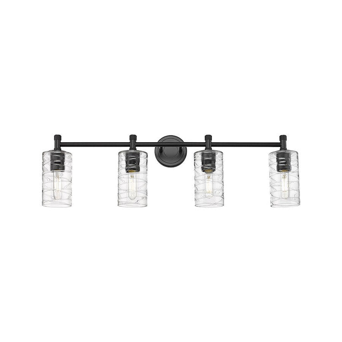 Innovations Lighting Crown Point 4-Lt 7" Bath, MB/DSG - 434-4W-BK-G434-7DE