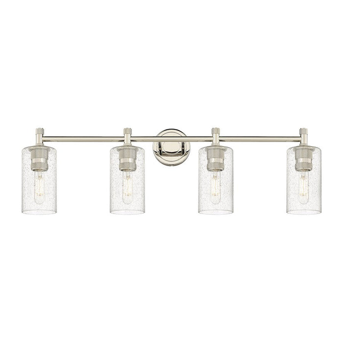 Innovations Lighting Crown Point 4-Lt 7" Bath, PN/SG - 434-4W-PN-G434-7SDY