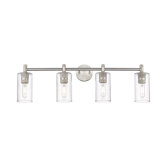 Innovations Lighting Crown Point 4-Lt 7" Bath, SN/SG - 434-4W-SN-G434-7SDY