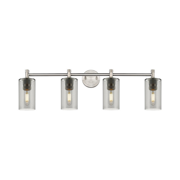 Innovations Lighting Crown Point 4-Lt 7" Bath, SN/PSG - 434-4W-SN-G434-7SM