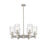 Innovations Crown Point 6-Lt 7" Stem Chandelier, SN/DSG - 434-6CR-SN-G434-7DE