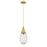 Innovations Malone 1-Lt 6" Cord Pendant, BB/Striped CG - 450-1P-BB-G450-6SCL