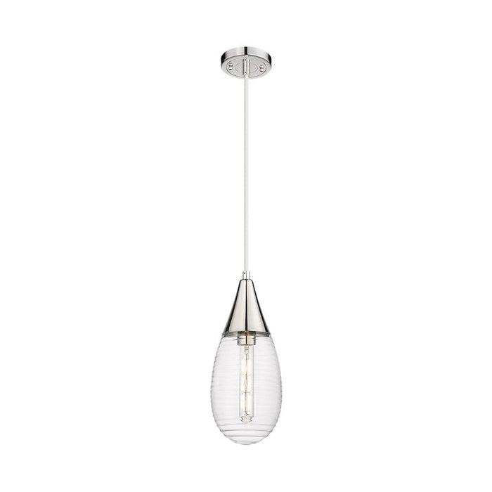 Innovations Malone 1-Lt 6" Cord Pendant, PN/Striped CG - 450-1P-PN-G450-6SCL