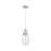 Innovations Malone 1-Lt 6" Cord Pendant, SN/Striped CG - 450-1P-SN-G450-6SCL