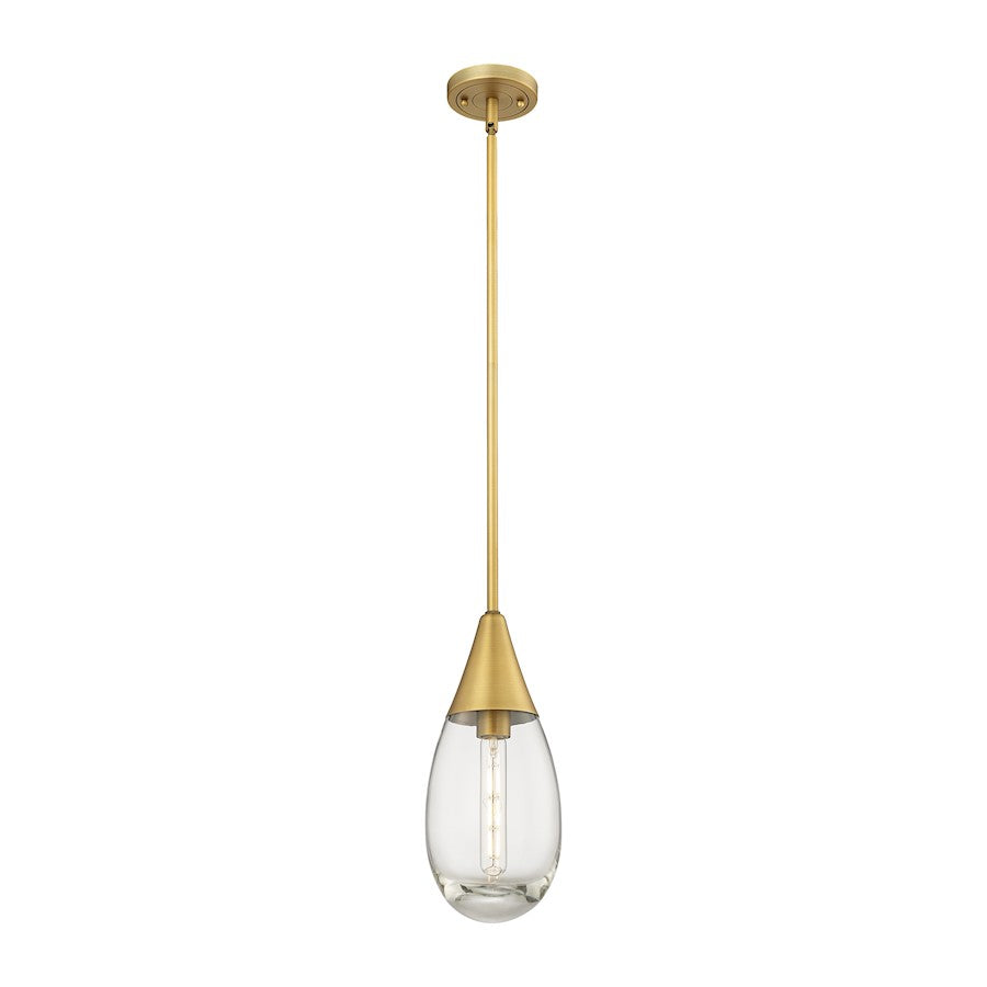 Innovations Lighting Malone 1-Lt 6" Stem Pendant, BB/CG - 450-1S-BB-G450-6CL