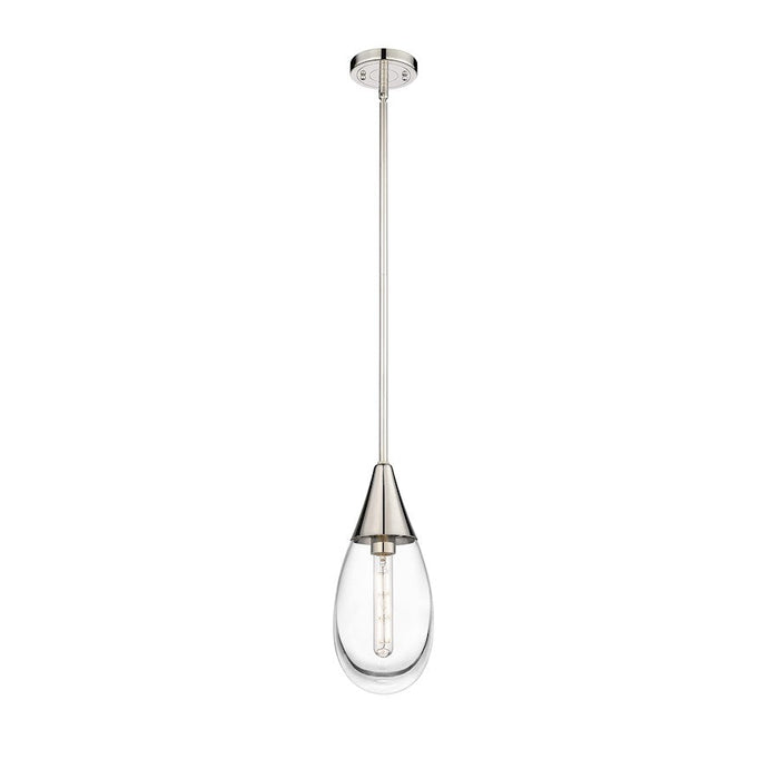 Innovations Lighting Malone 1-Lt 6" Stem Pendant, PN/CG - 450-1S-PN-G450-6CL