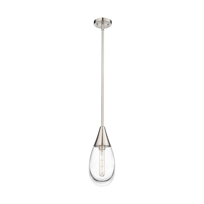 Innovations Lighting Malone 1-Lt 6" Stem Pendant, SN/CG - 450-1S-SN-G450-6CL