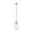 Innovations Malone 1-Lt 6" Stem Pendant, SN/Striped CG - 450-1S-SN-G450-6SCL