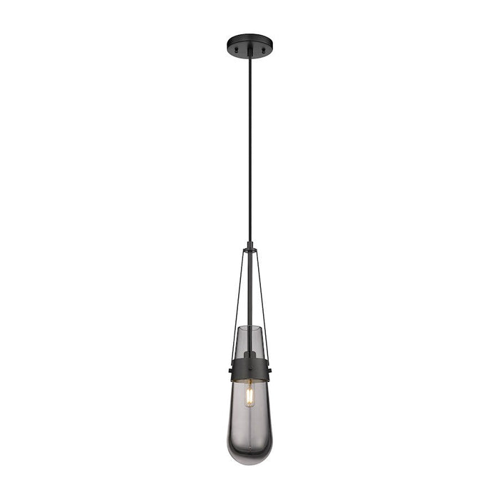 Innovations Lighting Milan 1-Lt 4" Cord Pendant, MB/PSG - 452-1P-BK-G452-4SM