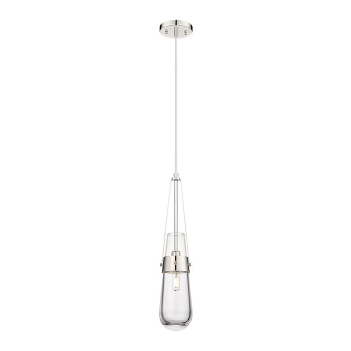 Innovations Lighting Milan 1-Lt 4" Cord Hung Pendant, PN/CG - 452-1P-PN-G452-4CL