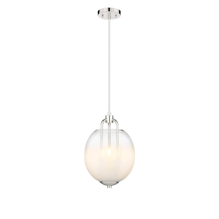 Innovations Fall Brook 3-Lt 10" Cord Pendant, PN/MW/CG - 453-3P-PN-G453-10WCL