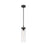 Innovations Lighting Lincoln 1-Lt 12" Stem Pendant, MB/CG - 471-1S-BK-G471P-12CL