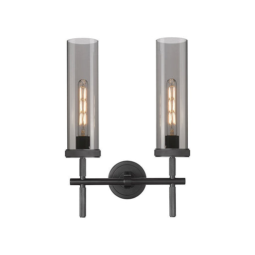 Innovations Lighting Lincoln 2-Lt 12" Bath, MB/PSG - 471-2W-BK-G471-12SM