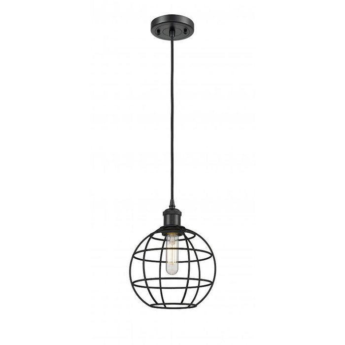 Innovations Ballston Lake Placid 8" Cord Pendant, MB/MBM - 516-1P-BK-CE-8-BK