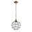 Innovations Ballston Lake Placid 10" Stem Pendant, BB/MBM - 516-1S-BB-CE-10-BK