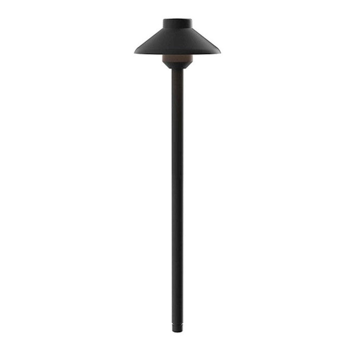 Kichler Landscape Led Stepped Dome LED Path, 2700K, Black Textured - 15820BKT27