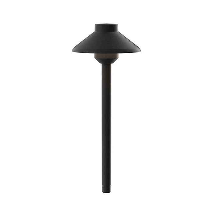 Kichler Landscape Led Short Stepped Dome LED Path, 2700K, Black - 15821BKT27