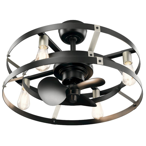 Kichler Cavelli 13" Fan, LED, Satin Black - 300040SBK