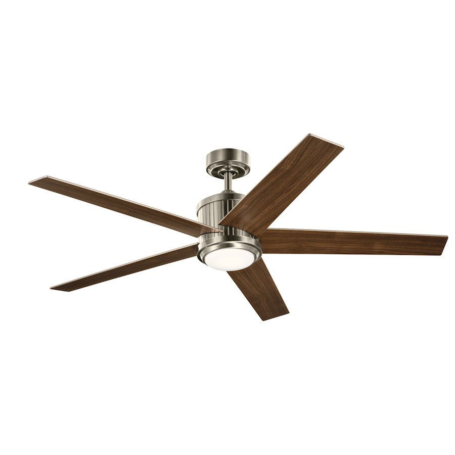 Kichler Brahm 56" Fan, LED, Brushed Stainless Steel - 300044BSS