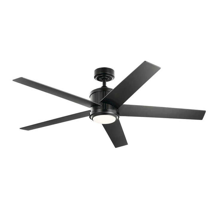 Kichler Brahm 56" Fan, LED, Satin Black - 300044SBK