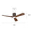 Kichler Volos Ceiling Fan, Frosted White Polycarbonate Lens