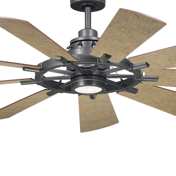 Kichler Gentry Ceiling Fan, Etched Cased Opal