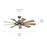 Kichler Gentry Ceiling Fan, Etched Cased Opal