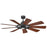 Kichler Gentry Ceiling Fan, Distressed Black/Etched Cased Opal - 300260DBK