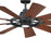 Kichler Gentry Ceiling Fan, Etched Cased Opal