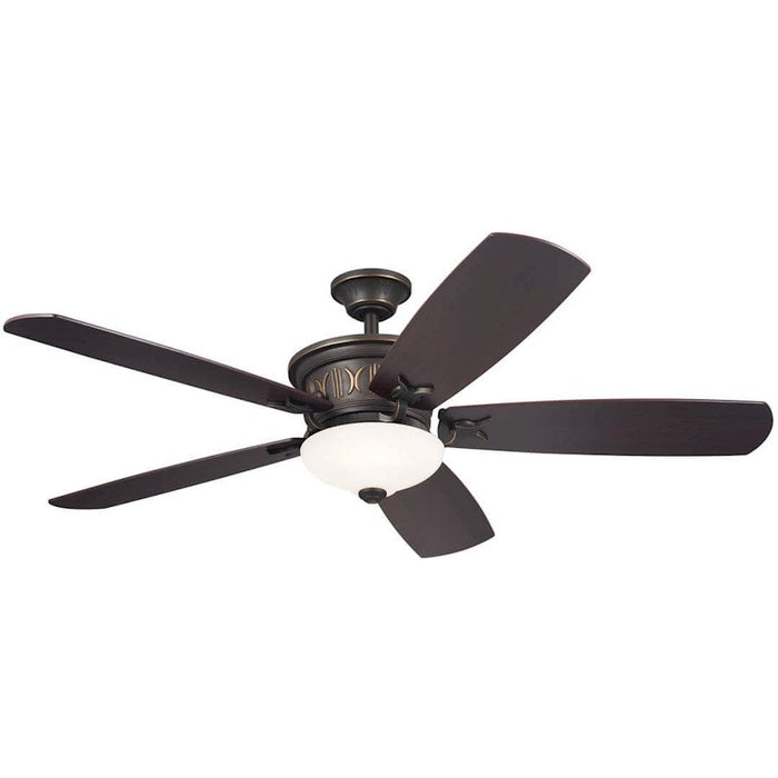 Kichler Crescent 56" Crescent Fan, Olde Bronze/Gold/Frosted - 300325OZ