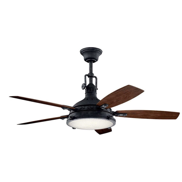 Kichler Hatteras Bay LED 3000K, 52" Fan, Distressed Black - 310018DBK