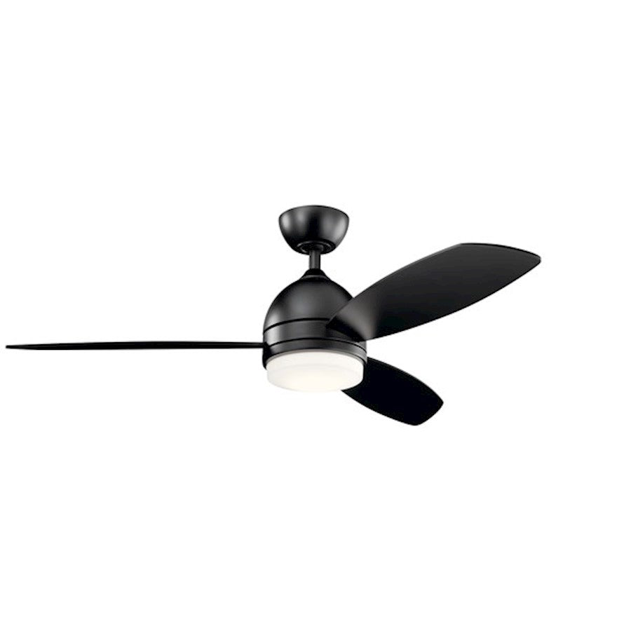 Kichler Vassar LED 3000K, 52" Fan, Satin Black - 330002SBK