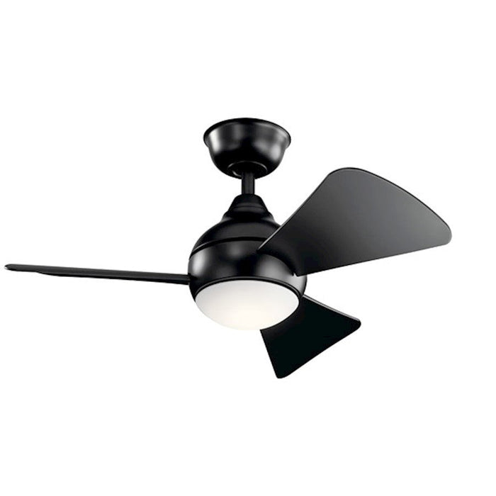 Kichler Sola LED 3000K, 34" Fan, Satin Black - 330150SBK