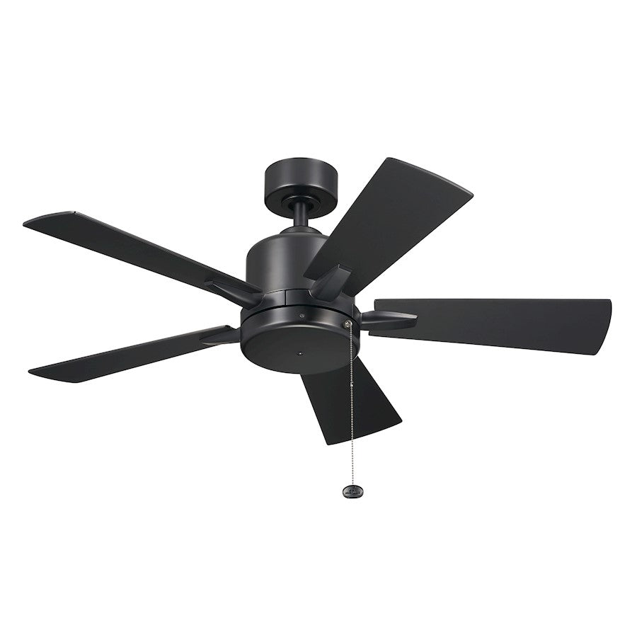 Kichler Lucian II 42" Ceiling Fan, Satin Black - 330241SBK