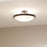 Kichler 4 Light Semi Flush Mount, Black/Frosted