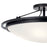 Kichler 4 Light Semi Flush Mount, Black/Frosted