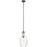 Kichler Everly 17.75" 1 Light Hour Glass Pendant, Clear Glass Black - 42047BK