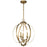 Kichler Voleta 20.75" 3 Light Pendant, Natural Brass - 42140NBR