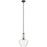 Kichler Everly 15.25" 1 Light Bell Pendant, Clear Glass Black - 42141BK