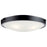 Kichler Lytham 4 Light Flush Mount, Black/Frosted - 42276BK