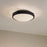 Kichler Lytham 4 Light Flush Mount, Black/Frosted