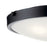 Kichler Lytham 4 Light Flush Mount, Black/Frosted