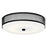 Kichler Ceiling Space 1 Light Flush Mount LED, Black/Opal Etched - 42379BKLEDR