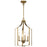 Kichler Morrigan 15" 4 Light Mini Chandelier, Natural Brass - 42496NBR