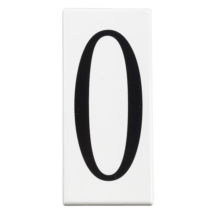 Kichler Outdoor Address Light Number 0 Panel, White Material - 4300