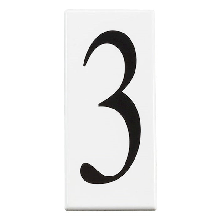 Kichler Outdoor Address Light Number 3 Panel, White Material - 4303