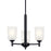 Kichler Shailene 3 Light Mini Chandelier, Black/Satin Etched