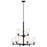 Kichler Shailene 9 Light Chandelier, Black/Satin Etched - 43672BK